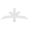 Ekena Millwork Davenport Architectural Grade PVC Gable Bracket, 48"W x 20"H x 4"D x 4"F, 10/12 Pitch GBP048X20X0404DAV00 - alternate 4